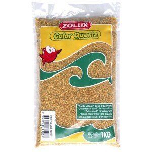 ZOLUX - Sable décoratif Color Quartz - Jaune foncé 1kg - Gra…