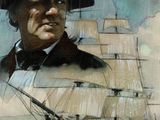 a painting of a man in a pirate hat on a ship