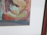 a picture of a painting of a woman sitting in a chair