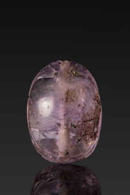 ScarabÉE ÉGyptien EN AMÉThyste