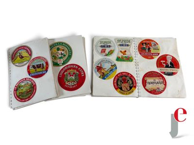 several different types of stickers on a book