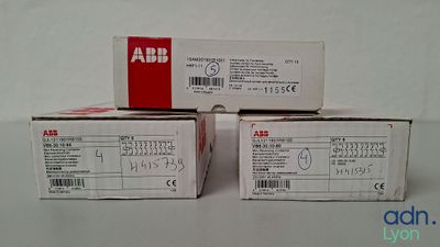three boxes of abr products are stacked on top of each other