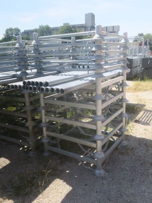 a lot of pipes that are stacked on top of each other