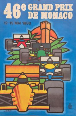 une affiche annonçant le Grand Prix de Monaco