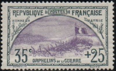 a stamp with a picture of a lighthouse on it