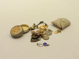 a white table with a lot of different items on it