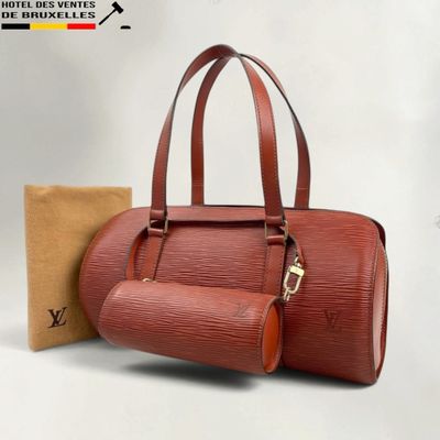 louis vuitton epi leather handbag with matching pouch