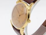 an image of a wrist watch with a brown leather band