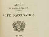 an old book with a black and white image of a coat of arms on top of it