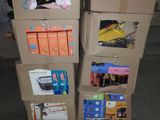 several cardboard boxes stacked on top of each other in a garage