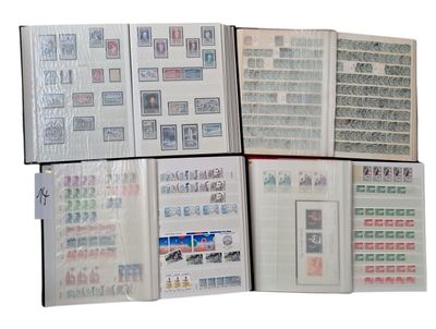 many different types of stamps on the pages of a book