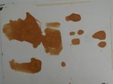 a picture of a picture of a brown stain on a piece of paper