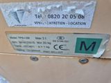 a close up of a label on a machine