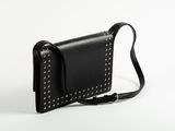 studded leather bag details of the article