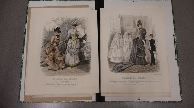 Gravures de mode (la gazette rose illustrée)
