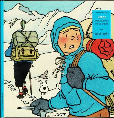 une illustration représentant un garçon et un chien dans la neige