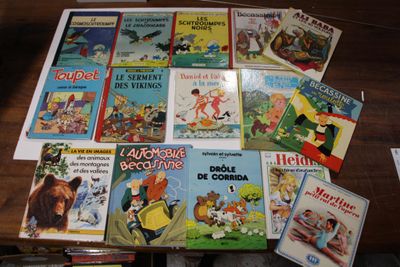 beaucoup de livres pour enfants sur la table