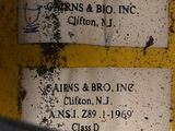 a label on a piece of luggage that is sitting on a table