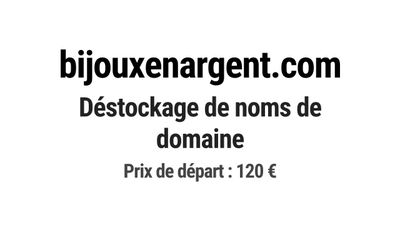 Nom de domaine bijouxenargent.com.