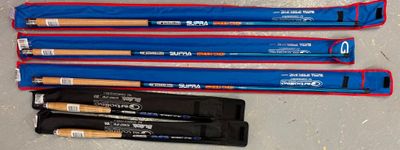Lot de 6 cannes: CARBOLINO SUPRA SPEED WHIP 3m, 3,5 m et 4m … - Photo 1