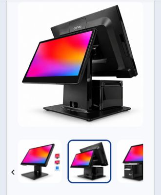 une image représentant un terminal de point de vente doté de plusieurs écrans