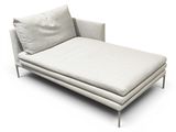 une image représentant une chaise longue sur fond blanc