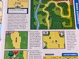 a book with a picture of a map and a picture of a golf course