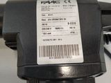 a label on the back of a bike that is attached to the handlebars
