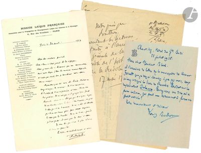 Camille BLOCH (1865-1949) historien. 12 L.A.S. et environ 90…