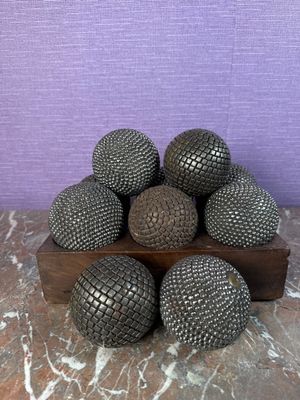 ENSEMBLE de 10 boules de pétanque lyonnaise. - Photo 1