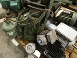many different types of electric motors on a pallet