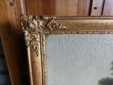 a picture of a picture of a tree in a gold frame