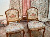 pair of antique chairs with floral upholstered upholstered upholstered upholstered upholstered upholstered upholstered upholstered uphol