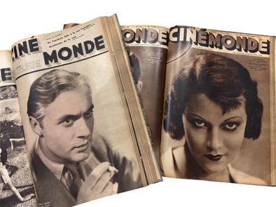 trois vieux magazines sur lesquels figurent le visage d'une femme et celui d'un homme