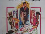 une affiche originale du film de James Bond de 1971, « Wire T Laser Noir »