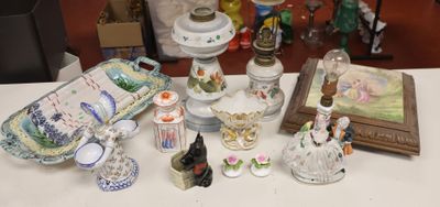 a table with a lot of different items on it
