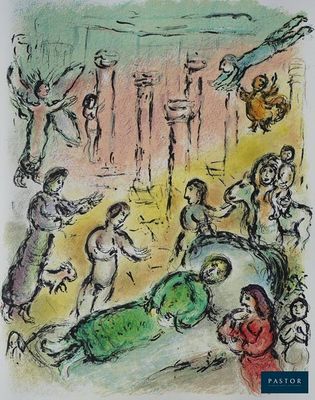 une image d'un dessin représentant un groupe de personnes dans une pièce