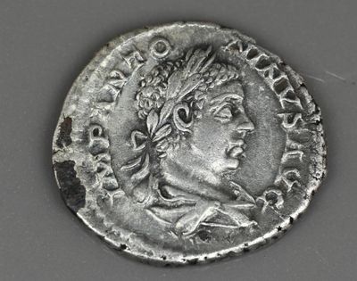 gros plan d'une pièce de monnaie sur laquelle figure une tête de femme