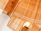 three lamps that are hanging from the ceiling