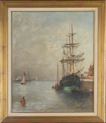 Carl RIBERT (XIX-XX) paire d'huile sur toile représentant de…