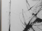 a picture of a black and white picture of a painting