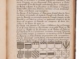 an open book with a drawing of a variety of objects on it