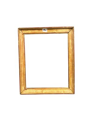wooden picture frame isolated on white background with clipping for text
