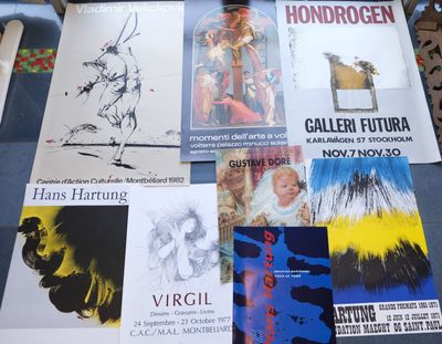 Lot d'affiches.