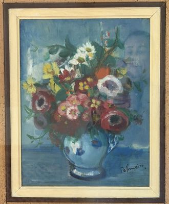 José PALMEIRO (1901/3-1984), bouquet de fleurs, aquarelle et…