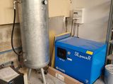 an image of a water heater in a garage