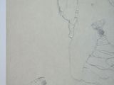 a drawing of a woman ' s head with a bottle in her hand