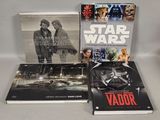 three star wars books sit on a table next to each other