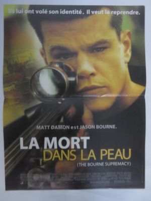 Affiche française du film « La Mort dans la peau », avec Matt Damon et Jason Bourne