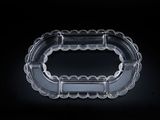 a clear plastic object that looks like a ring